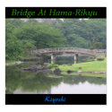 Bridge at Hama-Rikyu posters