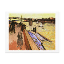 Bridge at Trinquetaille, Vincent Van Gogh Post Cards