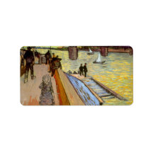 Bridge by Vincent van Gogh Custom Address Label