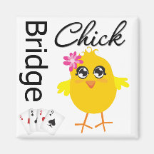 Bridge Chick Refrigerator Magnets