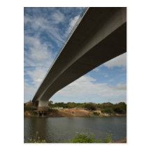 Bridge connecting Guyana to Brazil over Takutu Post Card