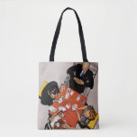 Bridge Game by Norman Rockwell Tote Bag