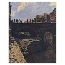 Bridge In A French Town By Lépine Stanislas Flyer Design