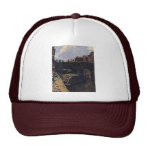 Bridge In A French Town By Lépine Stanislas Hat