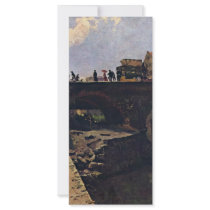 Bridge In A French Town By Lépine Stanislas Customized Rack Card