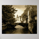Bridge in Bruges Poster