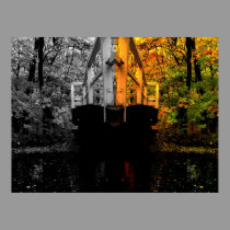 Bridge In Forest River posters