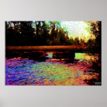 Bridge In The Grand Tetons Poster
