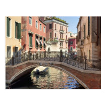 Bridge in Venice Canal Postcard