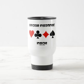 Bridge Insomniac Inside (Four Card Suits) Coffee Mugs