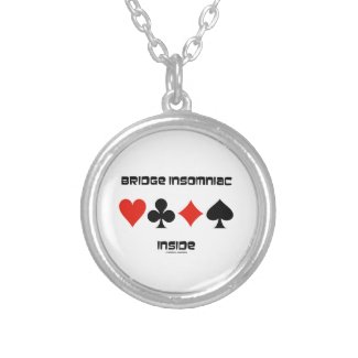 Bridge Insomniac Inside (Four Card Suits) Pendants