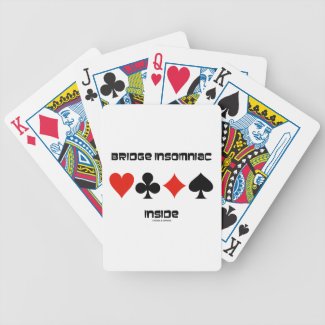 Bridge Insomniac Inside (Four Card Suits) Playing Cards