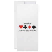 Bridge Is A Bayesian Game Rack Card Template