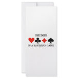 Bridge Is A Bayesian Game Rack Card Template
