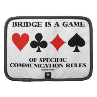 Bridge Is A Game Of Specific Communication Rules Organizer