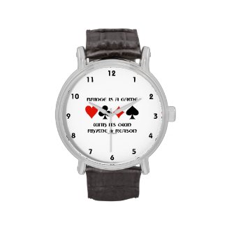 Bridge Is A Game With Its Own Rhyme And Reason Wristwatch
