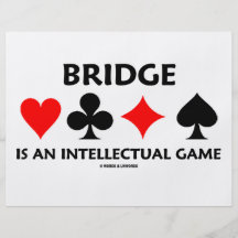Bridge Is An Intellectual Game (Bridge Attitude) Flyers