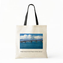 Bridge linking Somerset Village to Watford, Bermud Canvas Bag