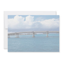 Bridge linking Somerset Village to Watford, Bermud Custom Invitation