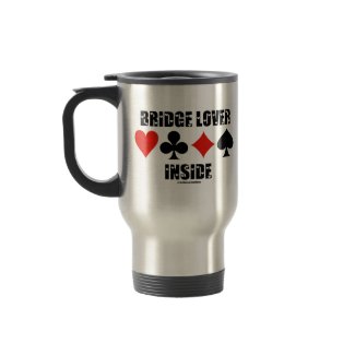 Bridge Lover Inside (Duplicate Bridge Attitude) mug