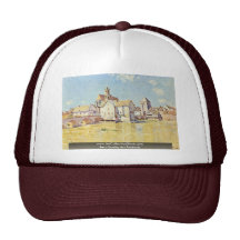 Bridge Of Moret In The Morning SunBy Sisley Alfred Mesh Hat
