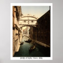 Bridge of Sighs, Venice, Italy 19th century posters