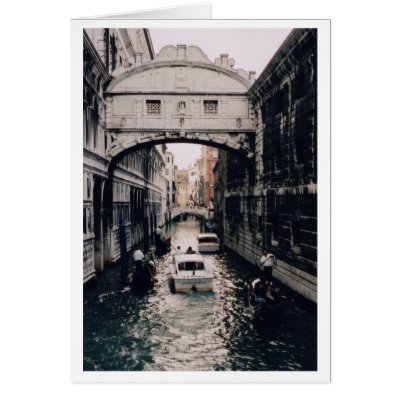 Bridge of Sighs, Venice, Italy Card by christellewiggins