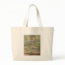 Bridge Over a Pond of Water Lilies Bags