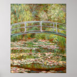 Bridge over a Pond of Water Lilies, Claude Monet posters