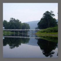 bridge over Benekill, Delaware River posters