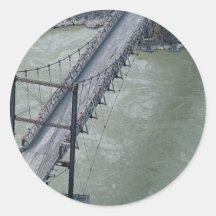 Bridge over Fraser River, British Columbia, Canada Sticker