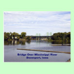 Bridge Over Mississippi River Davenport, Iowa postcards