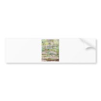 Bridge Over Water Lilies Pond - Claude Monet Bumper Sticker