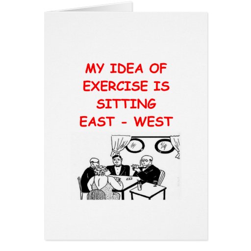 BRIDGE player joke Card Zazzle