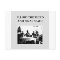 bridge player joke postcards