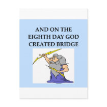 bridge player joke post cards