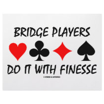 Bridge Players Do It With Finesse (Bridge Humor) Letterhead Template