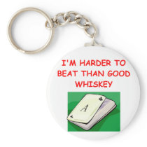 bridge poker and card players keychain