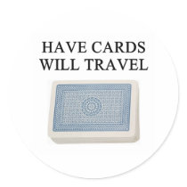 bridge poker and card playing stickers