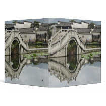 Bridge reflection, Hong Cun Village, Yi Vinyl Binders