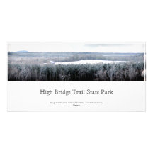 bridge snow customized photo card