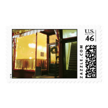 Bridge Street Café – Magic in the Night Postage Stamp