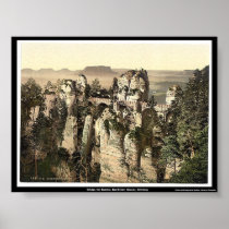 Bridge, the Bastion, Saxony, Germany Posters