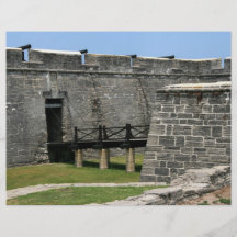 Bridge to St Augustine Fort across moat Flyer