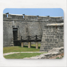 Bridge to St Augustine Fort across moat Mousepads
