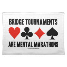 Bridge Tournaments Are Mental Marathons Card Suits Placemats