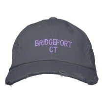 BRIDGEPORT CT - EMBROIDERED CAP embroidered hats