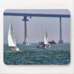 Bridges Bays Coronado Sailboats Ocean Sails Mousepad