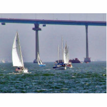 Bridges Bays Coronado Sailboats Ocean Sails photo sculptures