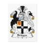Bridges Family Crest Postcards